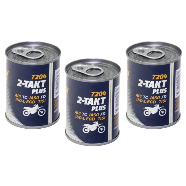 Set 3 Buc Ulei Motor Mannol 2T Takt Plus Aprilia Gilera Kymco Italjet 100ML MN7204-01ME